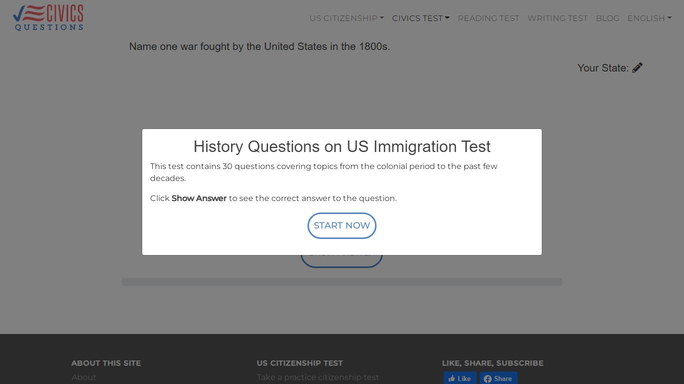 History Questions on US Immigration Test | CivicsQuestions